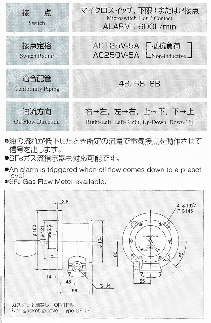 長沙信德機電貿易有限公司,電站閥門LDA-1兵田計器,泄露檢測儀,電力冷卻器漏油報警,傳感器